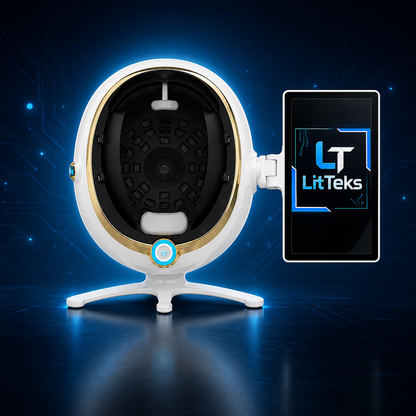 LitTeks 3D-Hautanalysegerät – Mobiler Gesichtsscanner mit intelligentem Analyse-Display