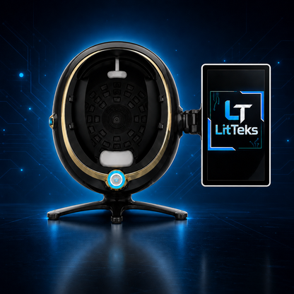 LitTeks 3D-Hautanalysegerät – Mobiler Gesichtsscanner mit intelligentem Analyse-Display